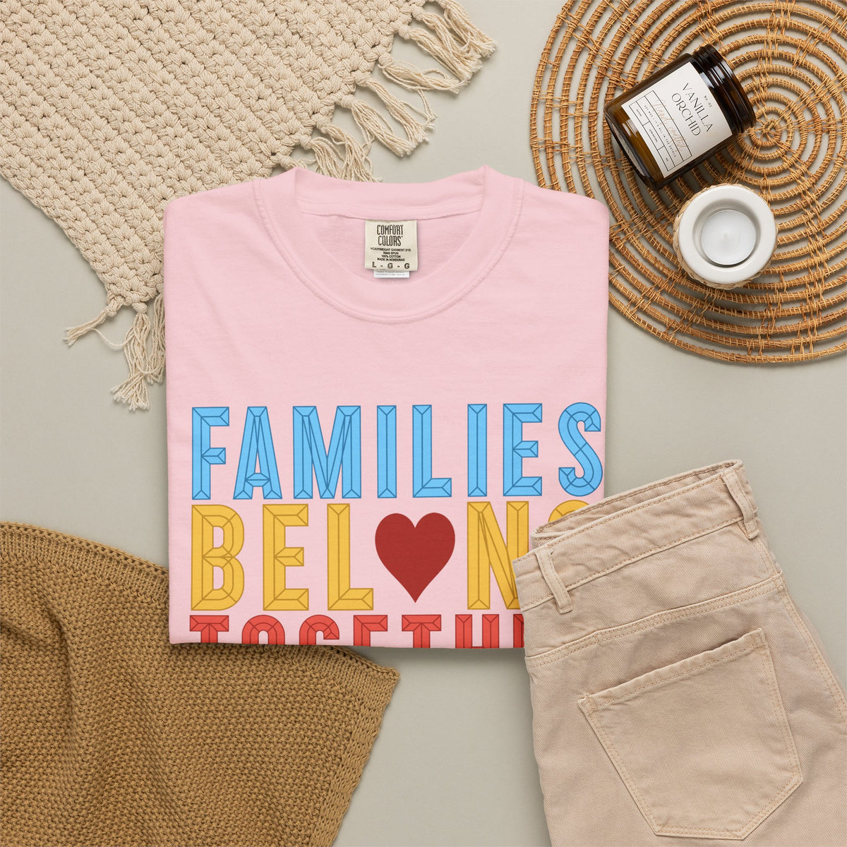 Families Belong Together Comfort Colors Unisex T-Shirt