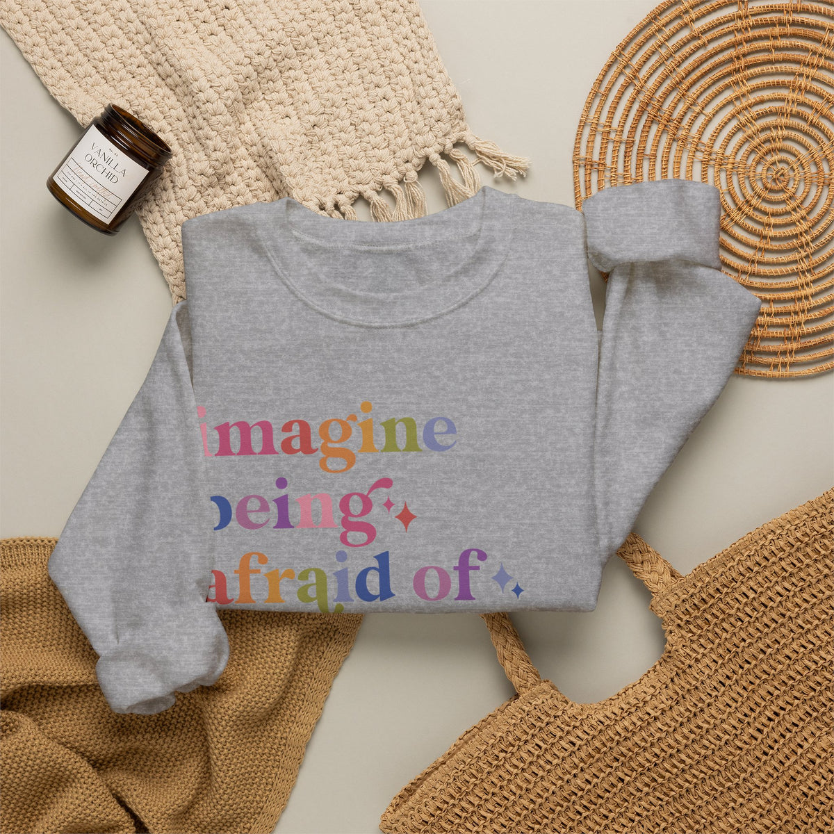 Imagine Being Afraid of Drag Queens and Books Sweatshirt
