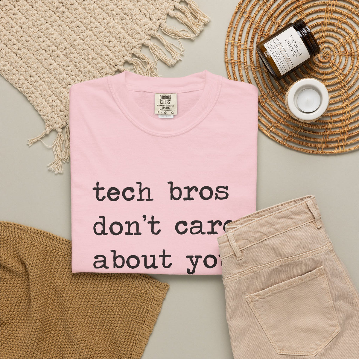 Tech Bros Don't Care About You Comfort Colors Unisex T-Shirt