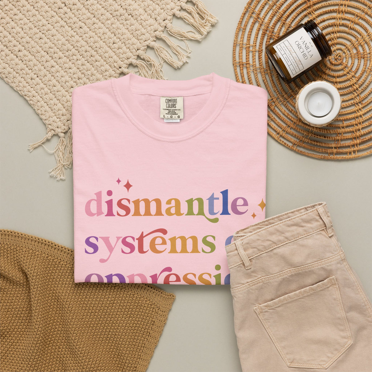 Dismantle Systems of Oppression Comfort Colors Unisex T-Shirt