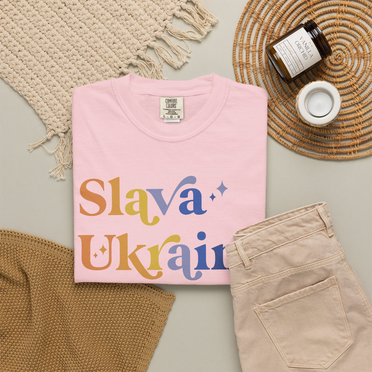 Slava Ukraini Comfort Colors Unisex T-Shirt