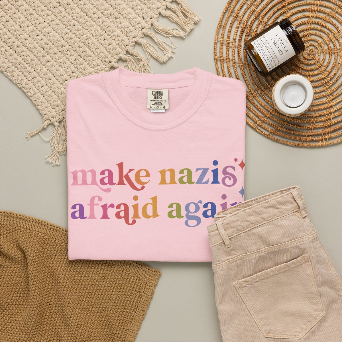 Make Nazis Afraid Again Comfort Colors Unisex T-Shirt