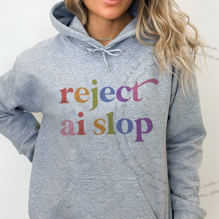 Reject AI Slop Hoodie