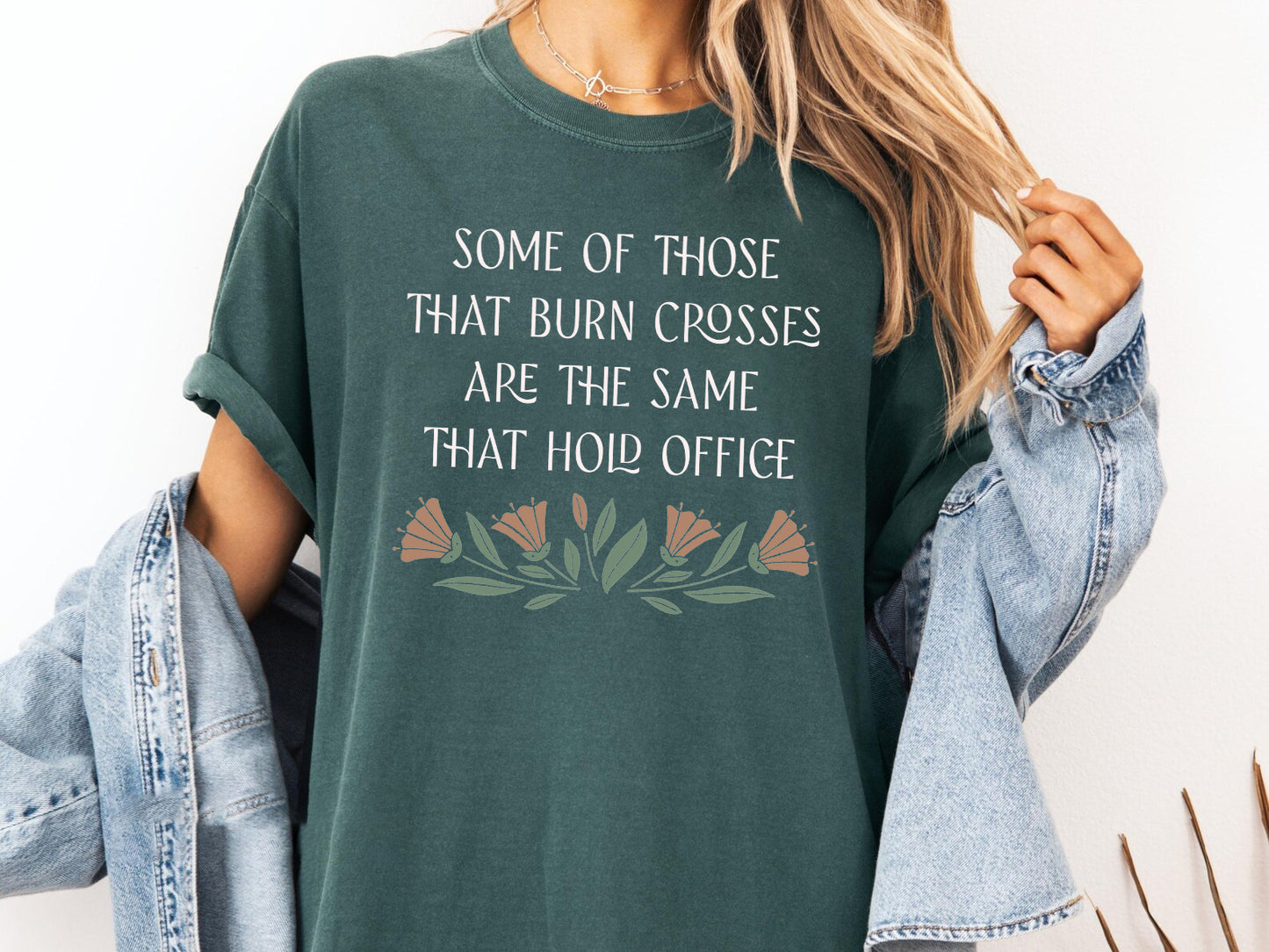 anti trump merch anti-trump antitrump rage against the machine RATM some of those that burn crosses are the same that hold office democrat fdt republican protest hate anti-maga political liberal left racism politics social justice resist resistance