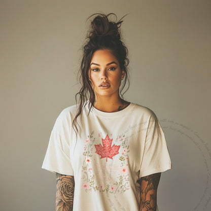Canada Is Not for Sale Care & Resist progressive t-shirt in Ivory