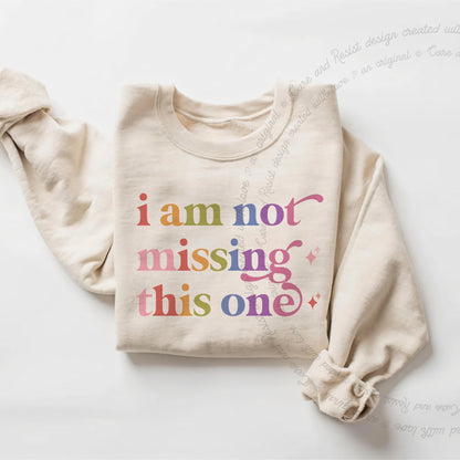 I Am not Missing This One Care & Resist Gildan crewneck sweatshirt in Sand