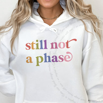 Still not a Phase Care & Resist Gildan hoodie in White