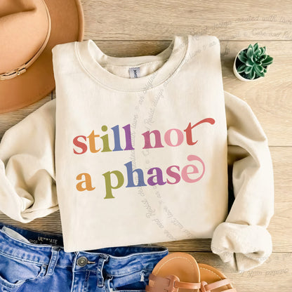 Still not a Phase Care & Resist Gildan crewneck sweatshirt in Sand