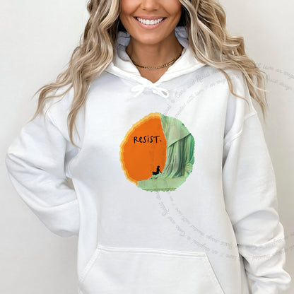 Resist Care & Resist Gildan hoodie in White