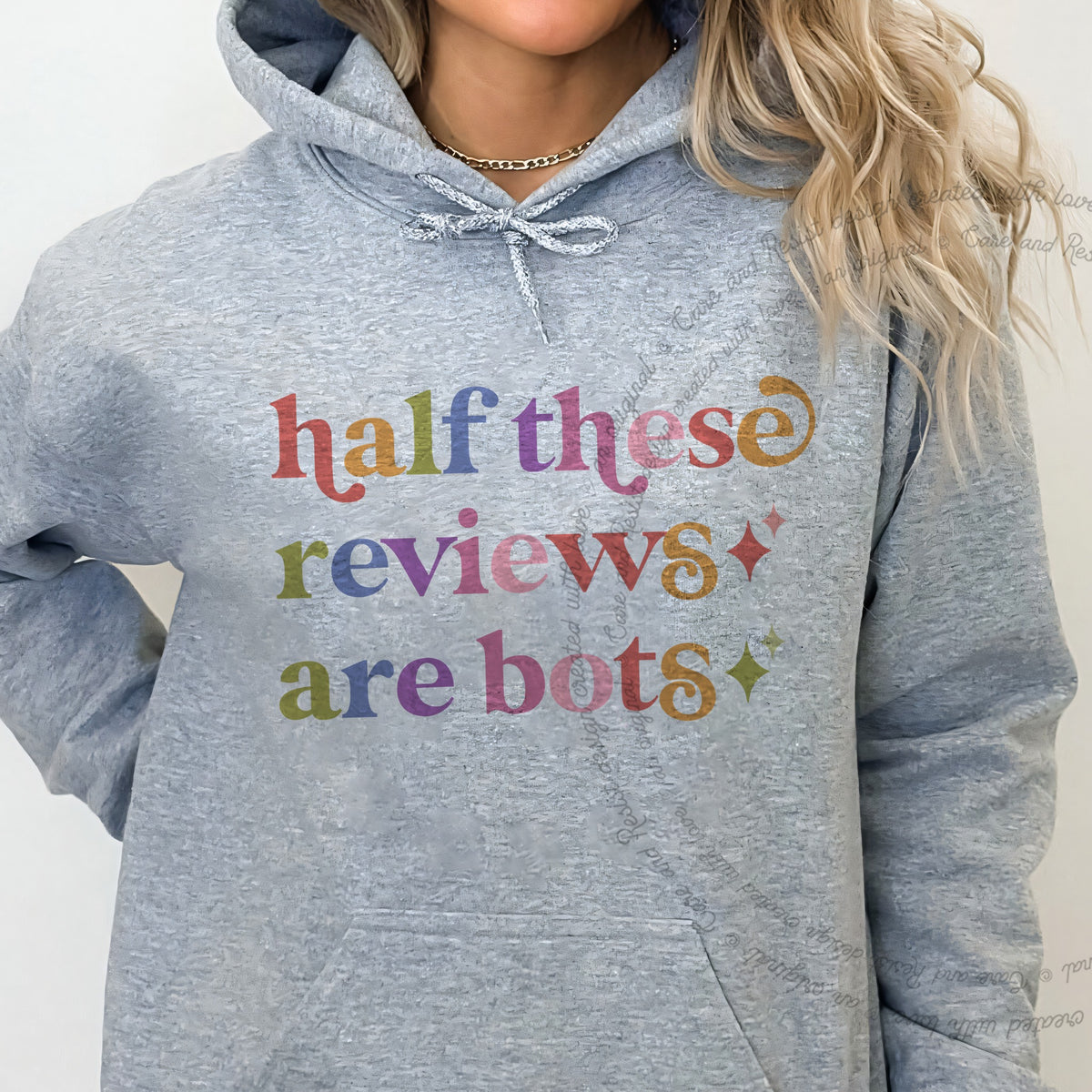 Half These Reviews are Bots Care & Resist Gildan hoodie in Sport Grey