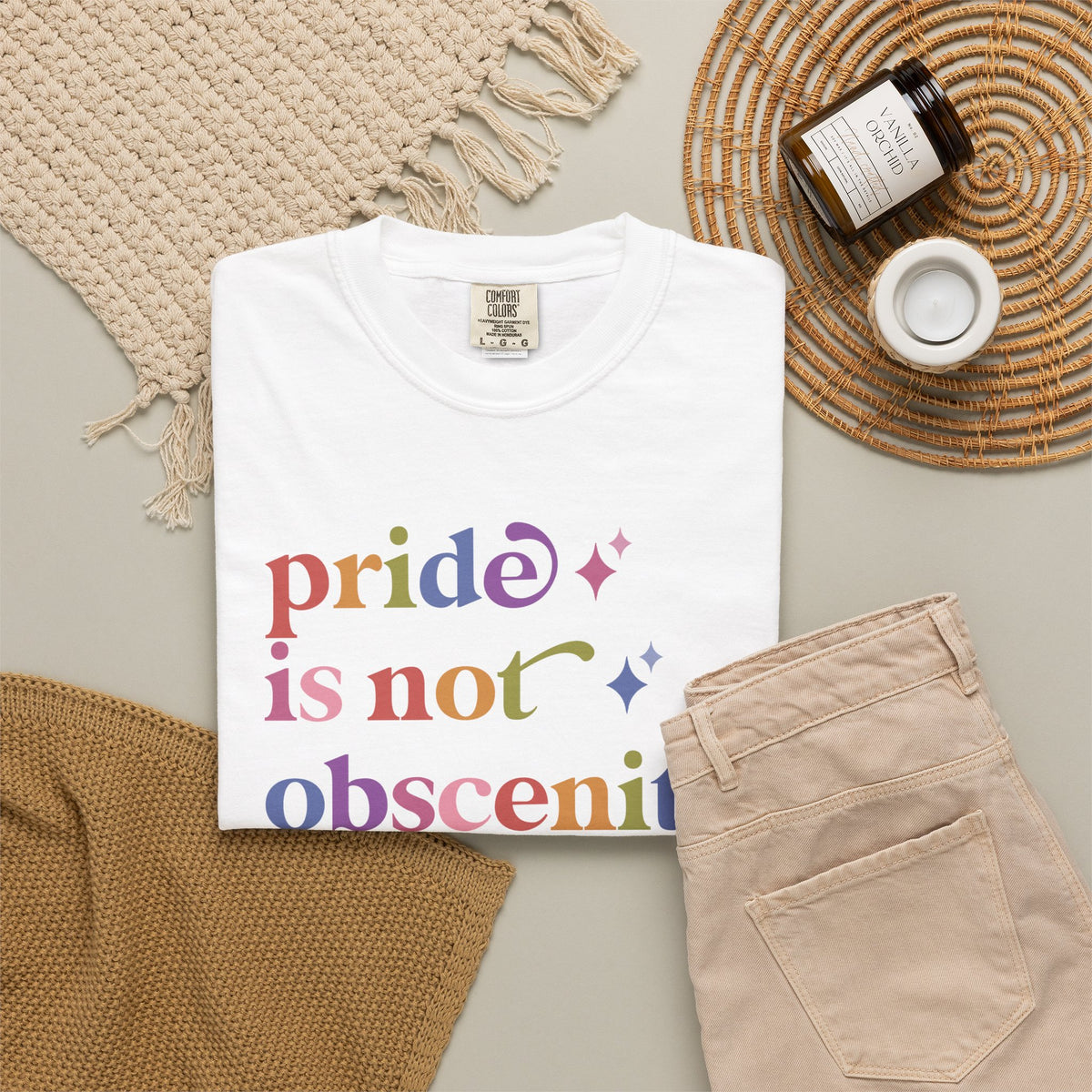Pride is not Obscenity Comfort Colors Unisex T-Shirt