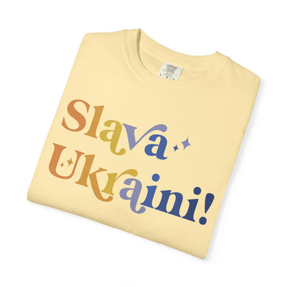 Slava Ukraini Comfort Colors Unisex T-Shirt