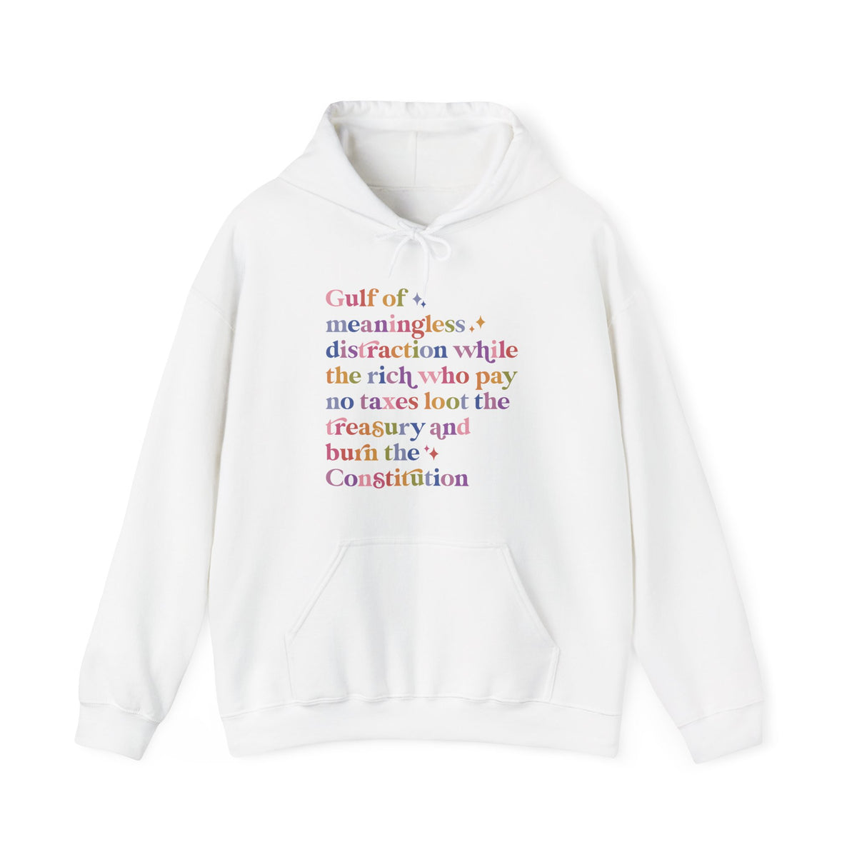 Gulf of Meaningless Distraction While the Rich Who Pay No Taxes Loot the Treasury and Burn the Constitution Hoodie