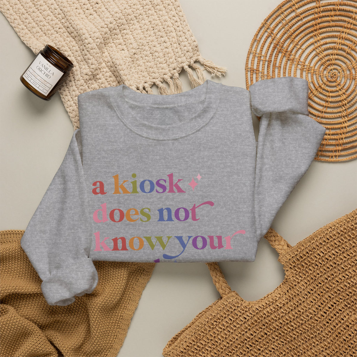 A Kiosk Does not Know Your Usual Sweatshirt