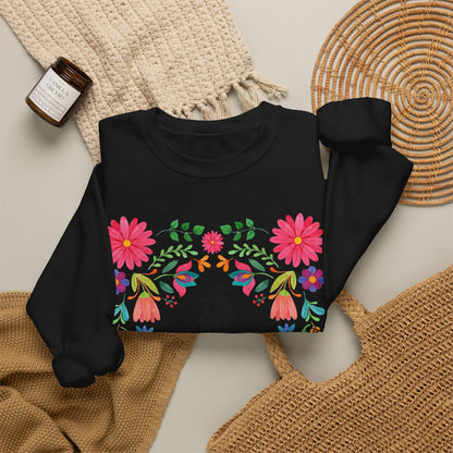 Families Belong Together Mexican Flowers Sweatshirt