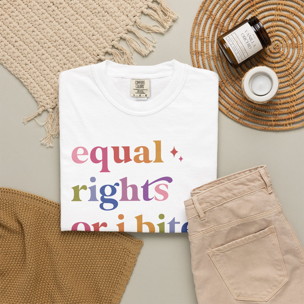 Equal Rights or I Bites Comfort Colors Unisex T-Shirt