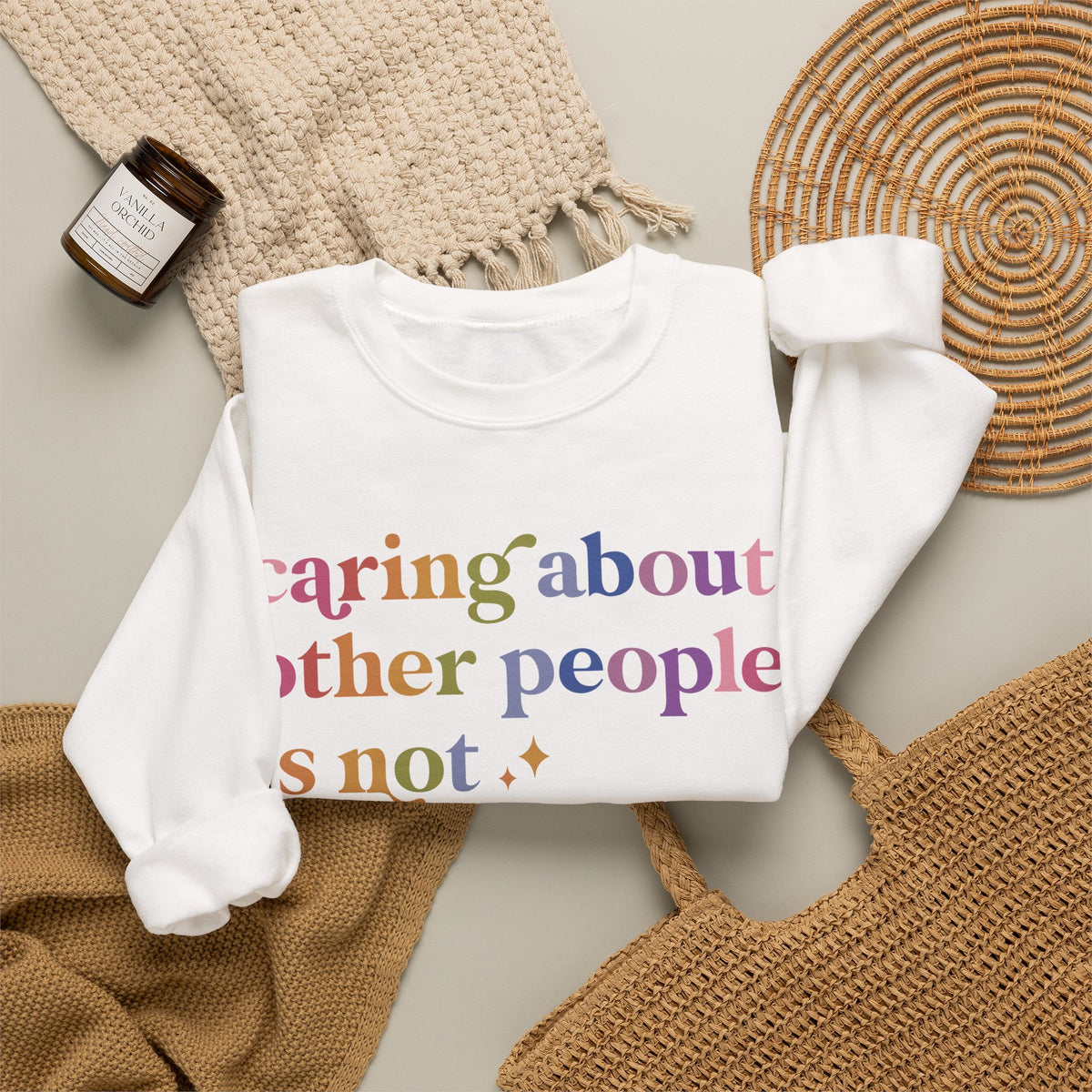 Caring About Other People Is Not Political Sweatshirt