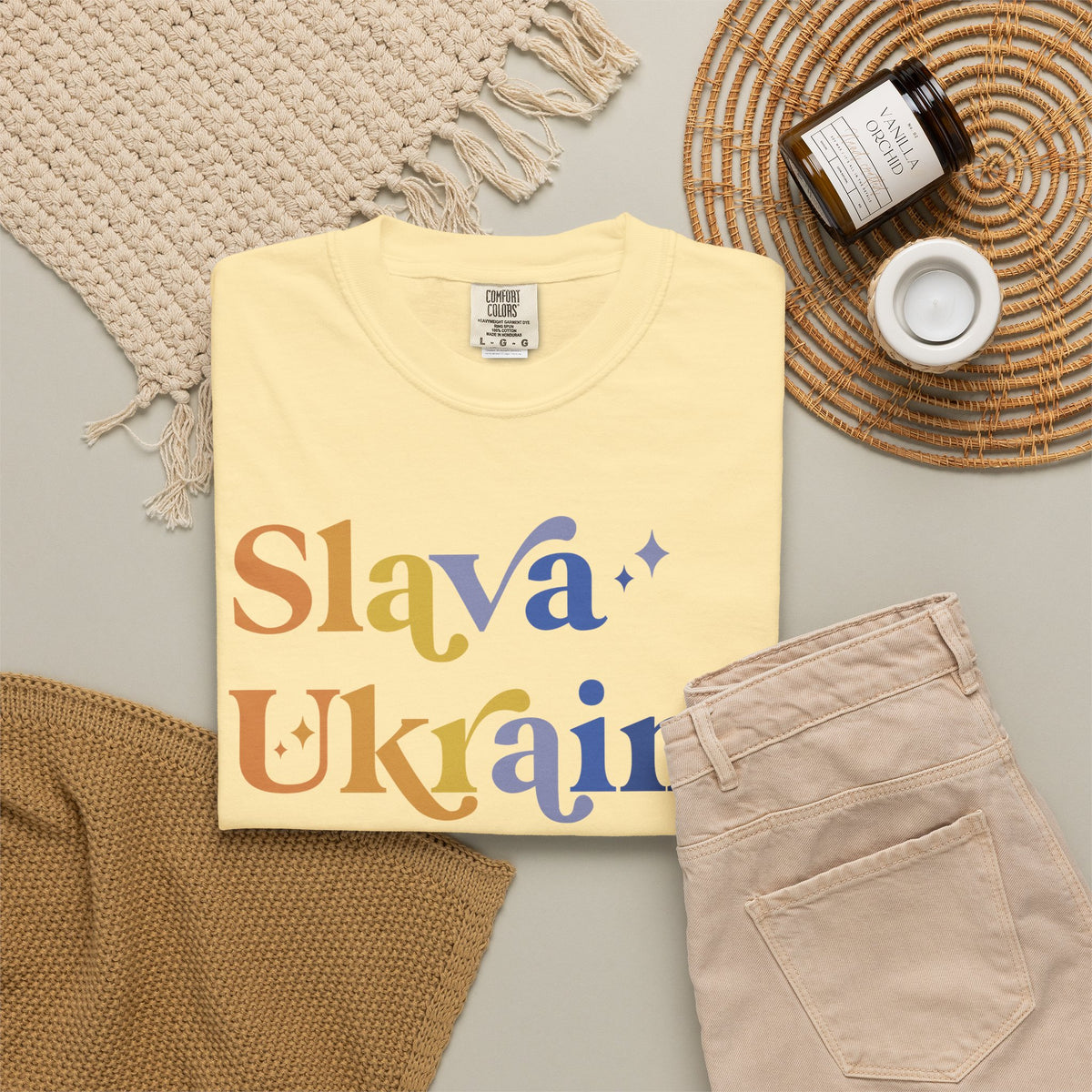Slava Ukraini Comfort Colors Unisex T-Shirt