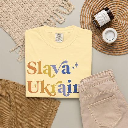 Slava Ukraini Comfort Colors Unisex T-Shirt