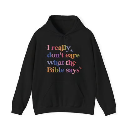I Really Don't Care What the Bible Says Hoodie