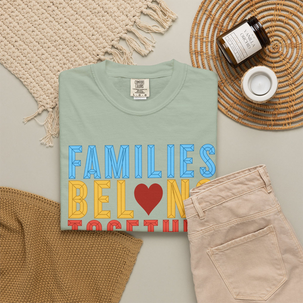 Families Belong Together Comfort Colors Unisex T-Shirt