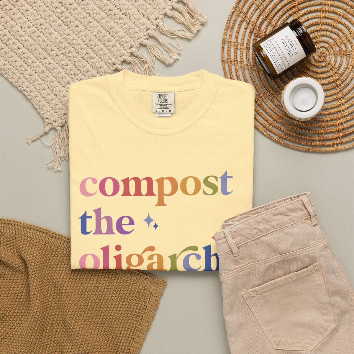 Compost the Oligarchy Comfort Colors Unisex T-Shirt