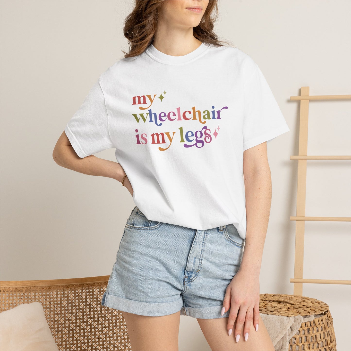 My Wheelchair is My Legs Comfort Colors Unisex T-Shirt