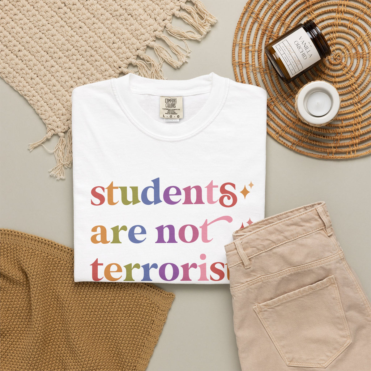 Students are not Terrorists Comfort Colors Unisex T-Shirt
