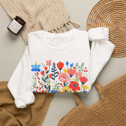 Fuck Trump Floral Sweatshirt