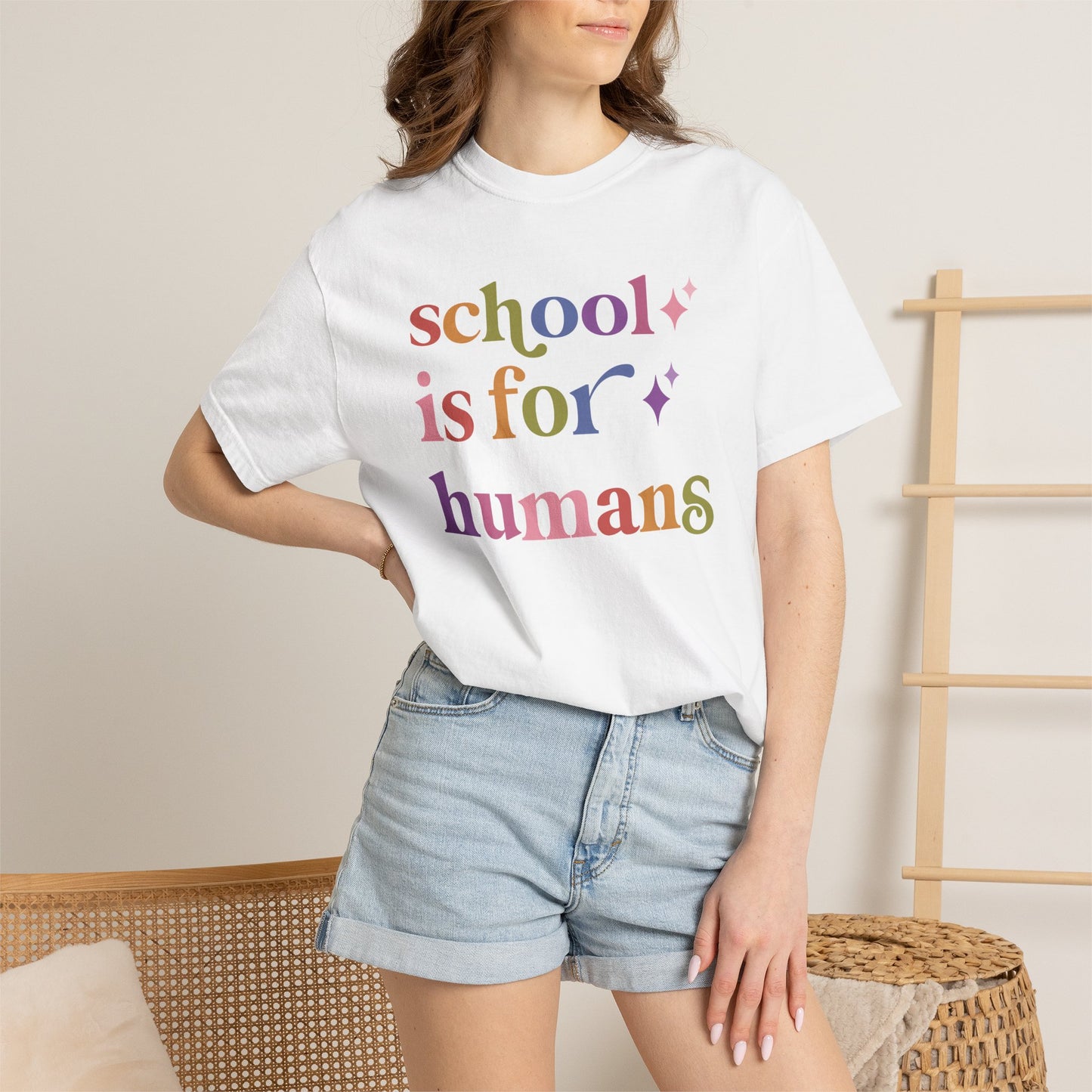 School is for Humans Comfort Colors Unisex T-Shirt