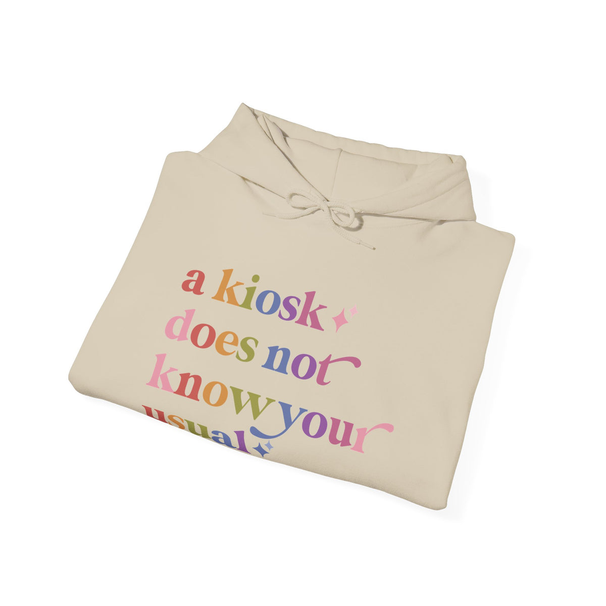 A Kiosk Does not Know Your Usual Hoodie