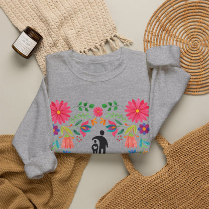 Families Belong Together Mexican Flowers Sweatshirt