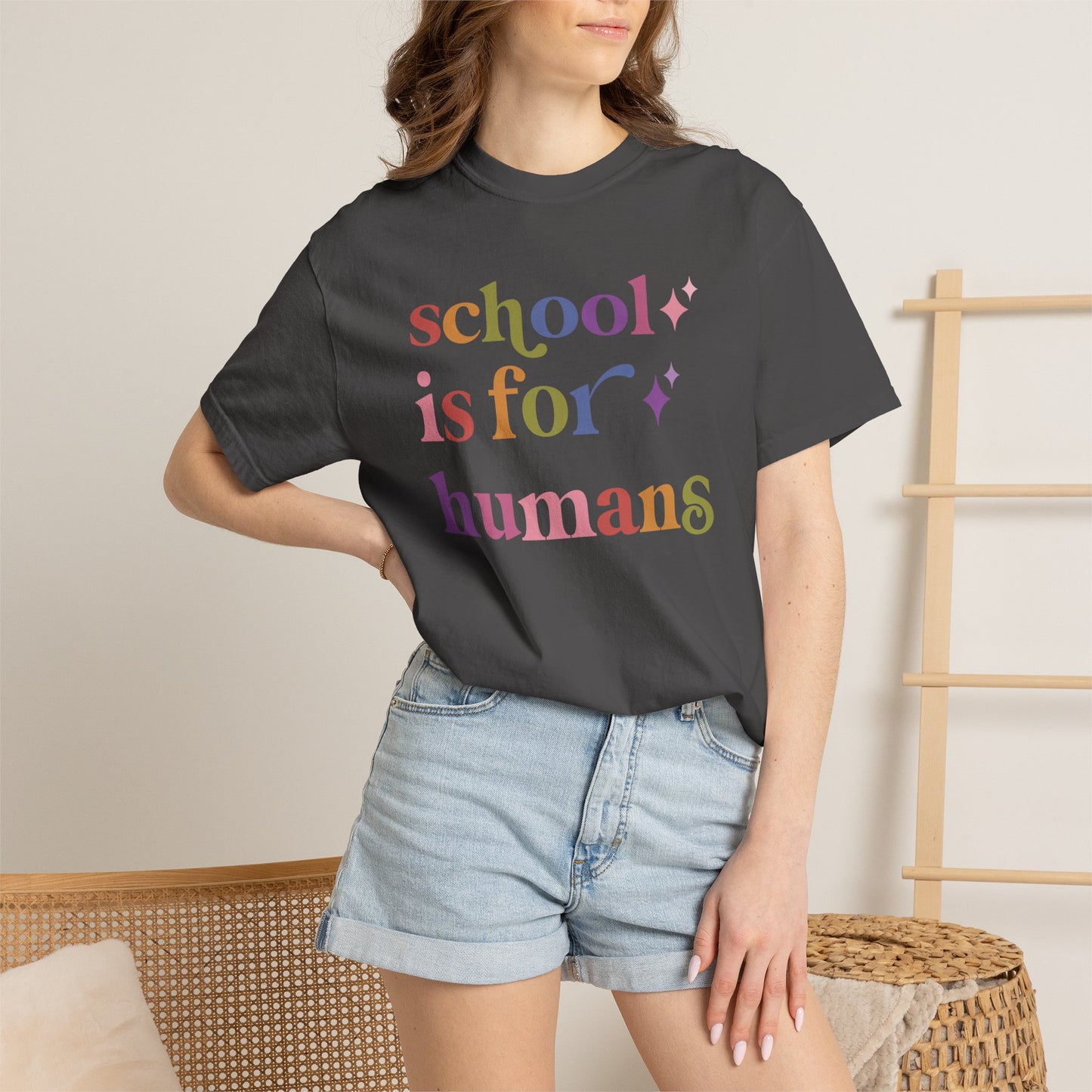 School is for Humans Comfort Colors Unisex T-Shirt