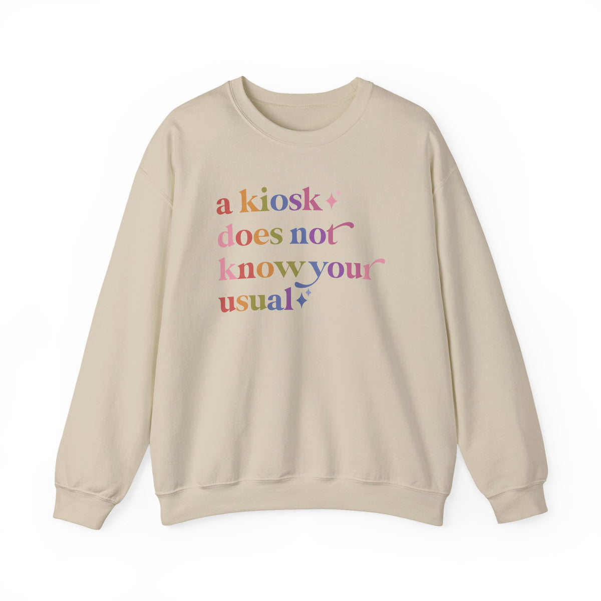 A Kiosk Does not Know Your Usual Sweatshirt