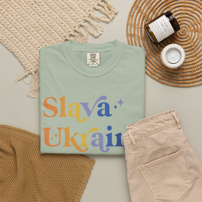 Slava Ukraini Comfort Colors Unisex T-Shirt