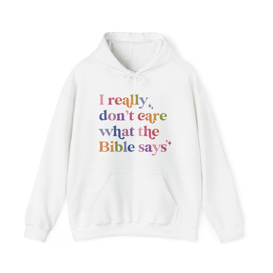 I Really Don't Care What the Bible Says Hoodie