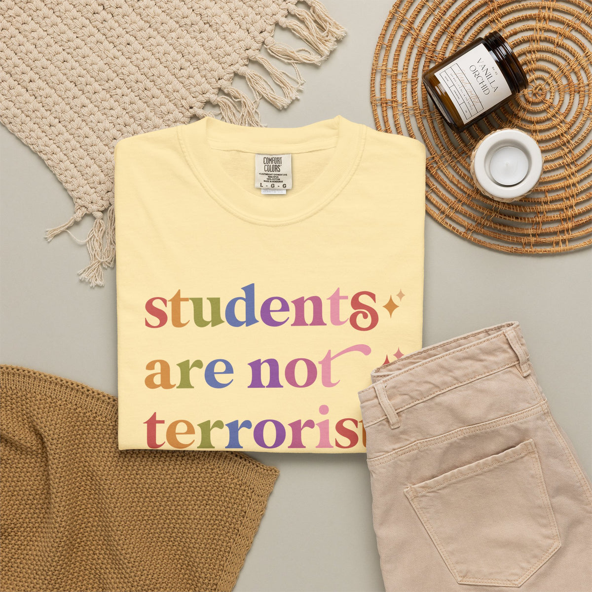 Students are not Terrorists Comfort Colors Unisex T-Shirt