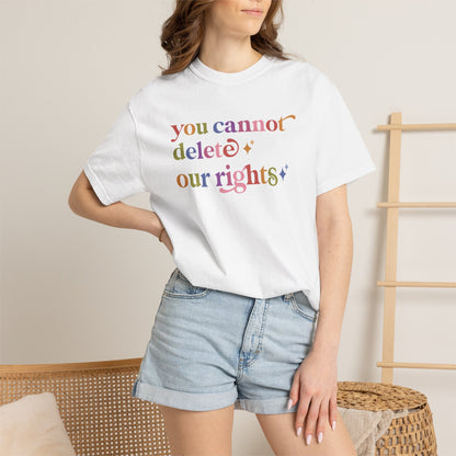 You Cannot Delete Our Rights Comfort Colors Unisex T-Shirt
