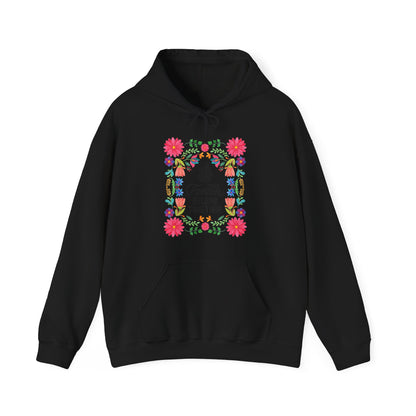 Families Belong Together Mexican Flowers Hoodie