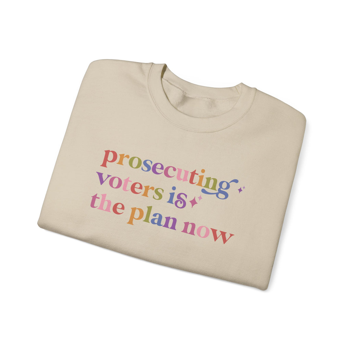 Prosecuting Voters is the Plan Now Sweatshirt