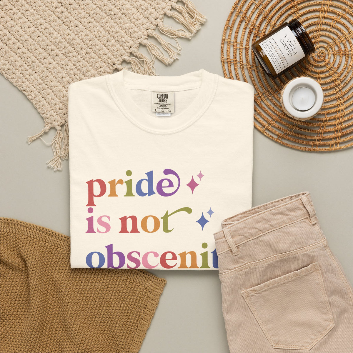 Pride is not Obscenity Comfort Colors Unisex T-Shirt