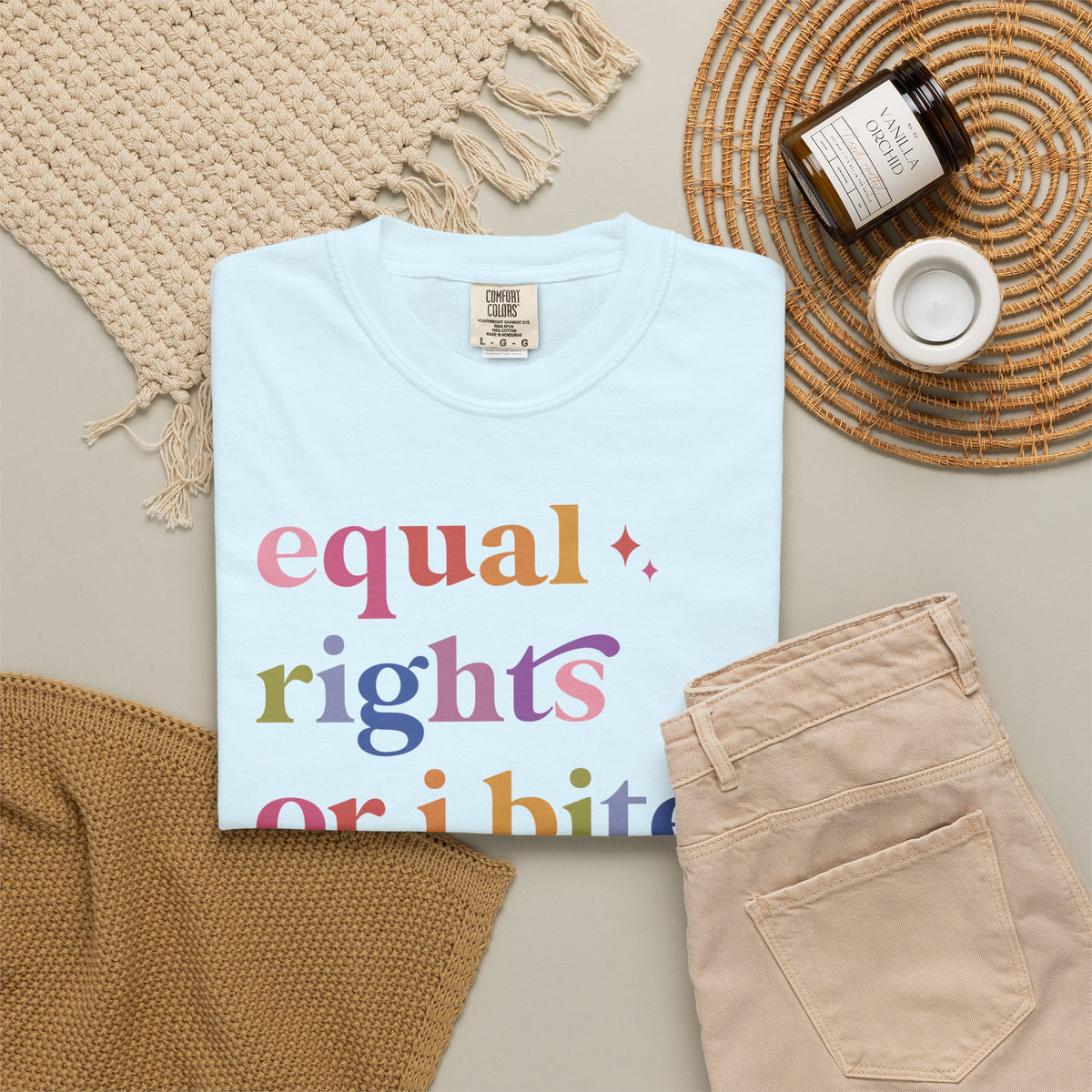 Equal Rights or I Bites Comfort Colors Unisex T-Shirt
