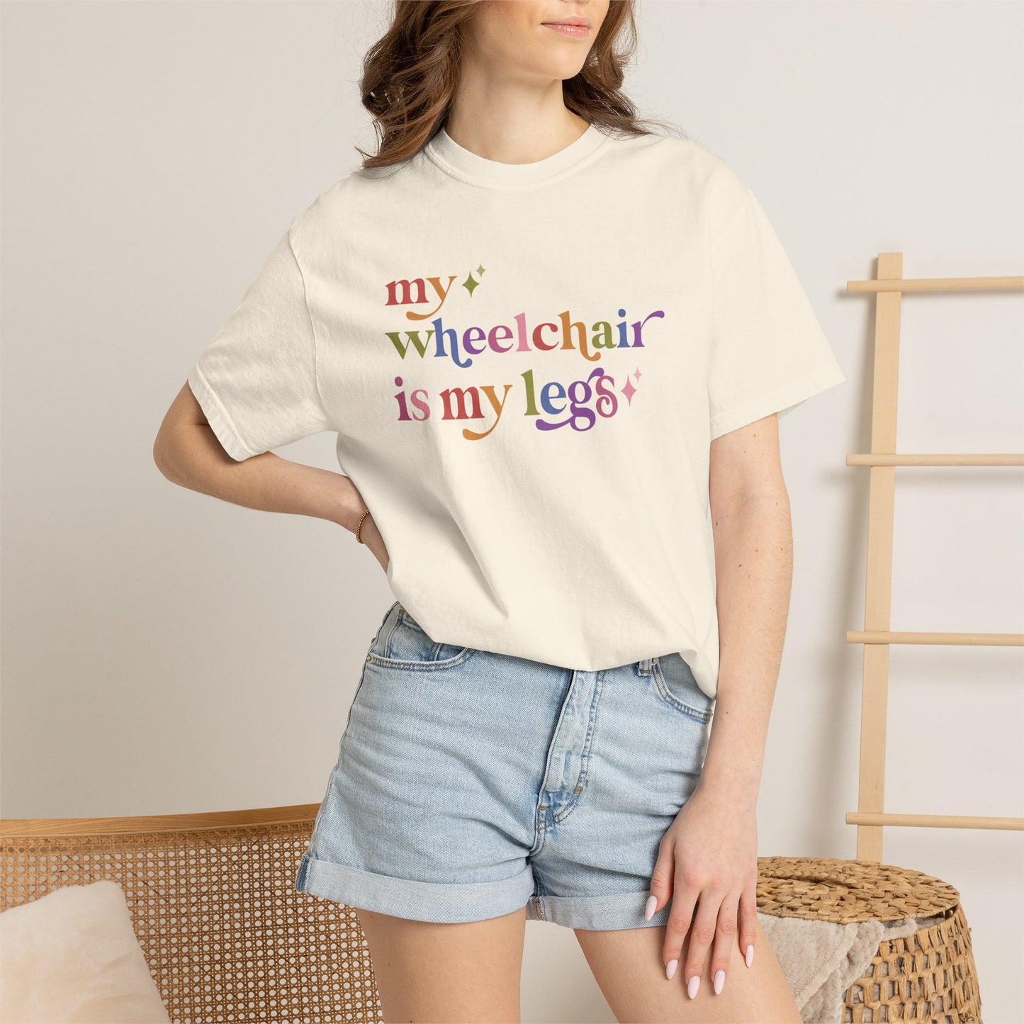 My Wheelchair is My Legs Comfort Colors Unisex T-Shirt
