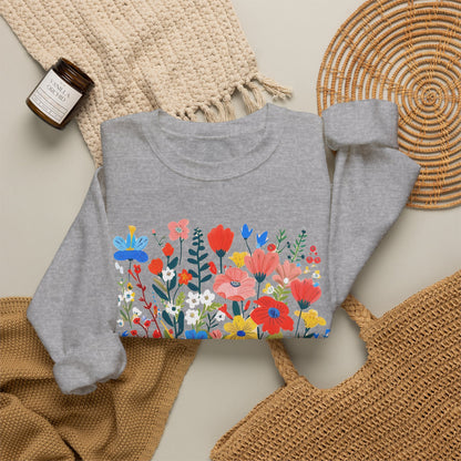 Fuck Trump Floral Sweatshirt