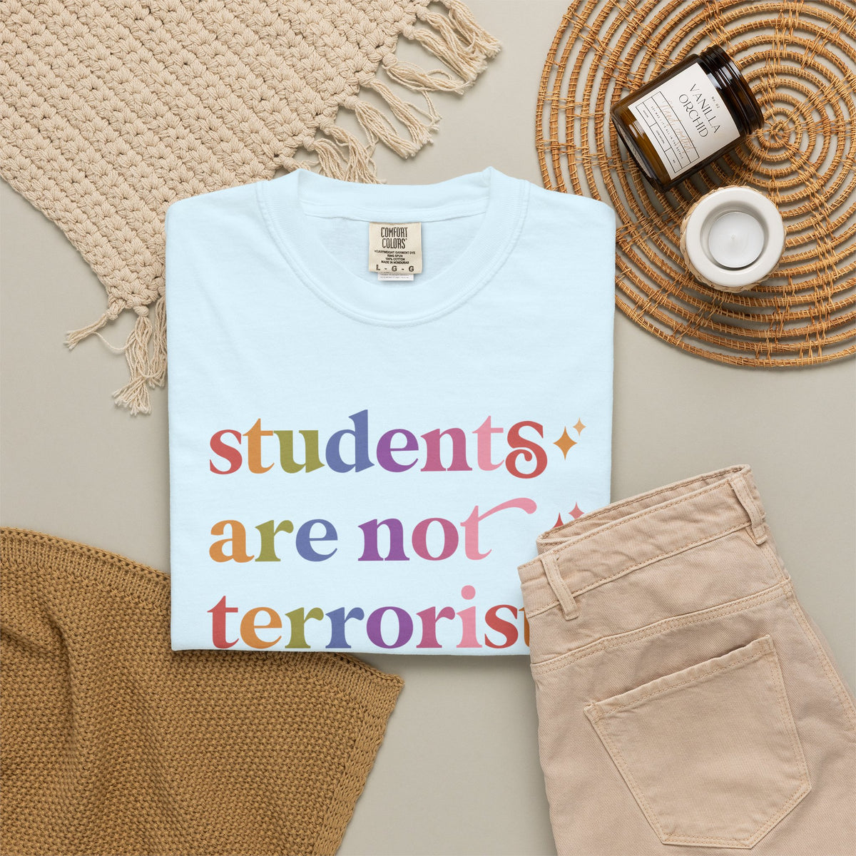 Students are not Terrorists Comfort Colors Unisex T-Shirt