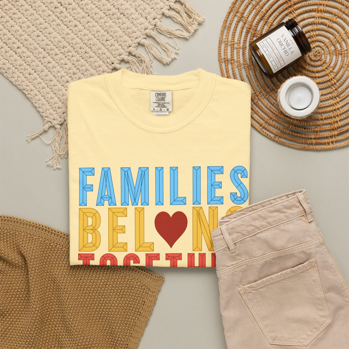 Families Belong Together Comfort Colors Unisex T-Shirt