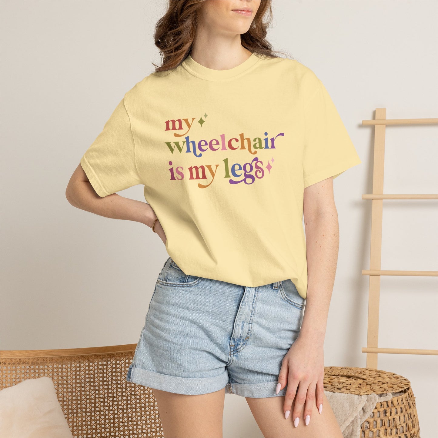My Wheelchair is My Legs Comfort Colors Unisex T-Shirt