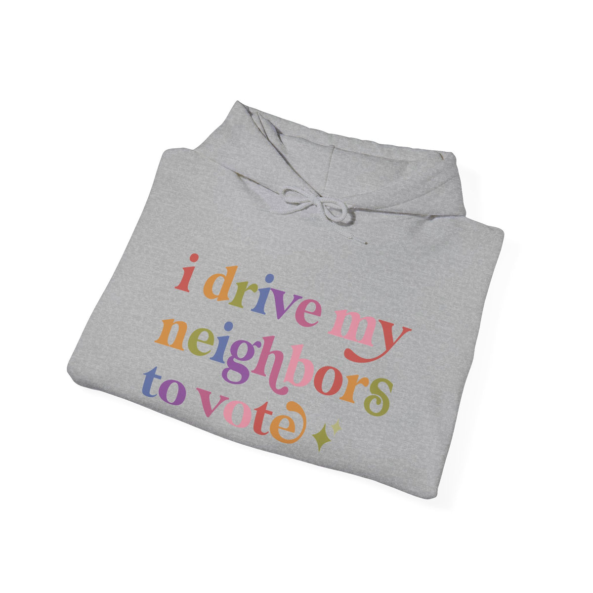 I Drive My Neighbors to Vote Hoodie
