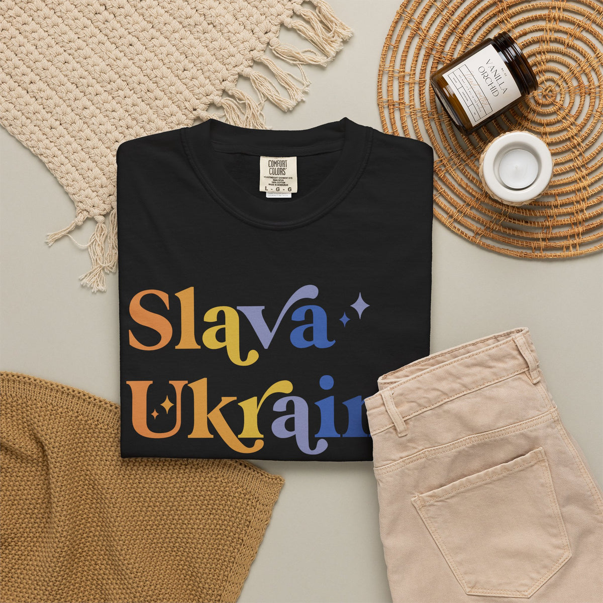Slava Ukraini Comfort Colors Unisex T-Shirt