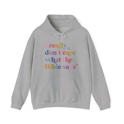 I Really Don't Care What the Bible Says Hoodie